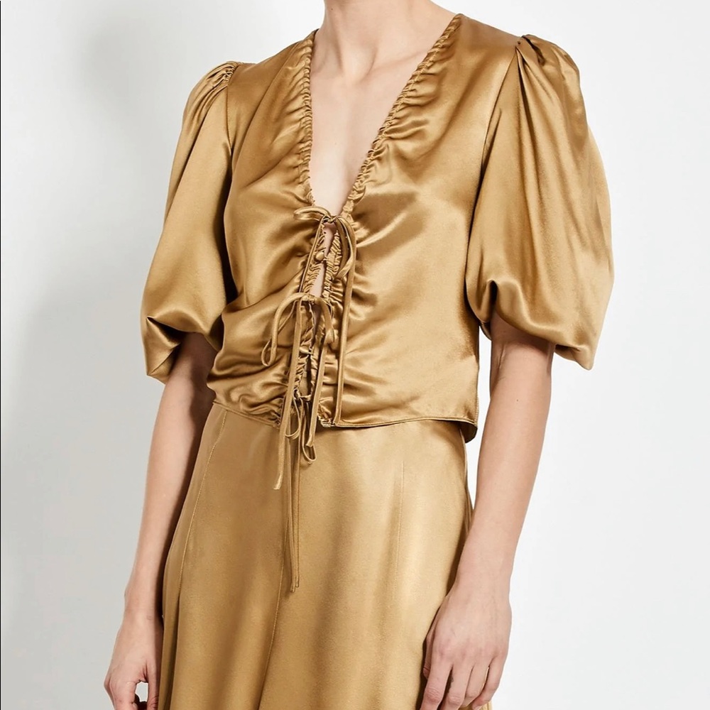 BNWT NICHOLAS BISTED THERESA TOP GOLD US4